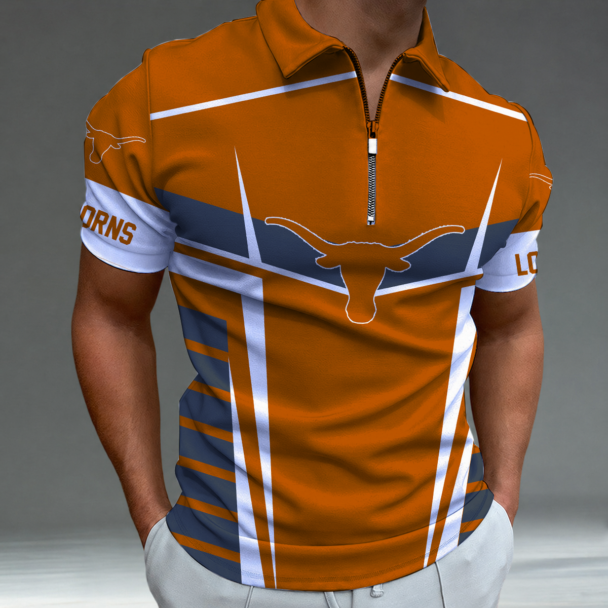 [FAN FAVORITE] NEW CUSTOMIZED NCAA CWS05 TXL TEXAS LONGHORNS POLO SHIRT