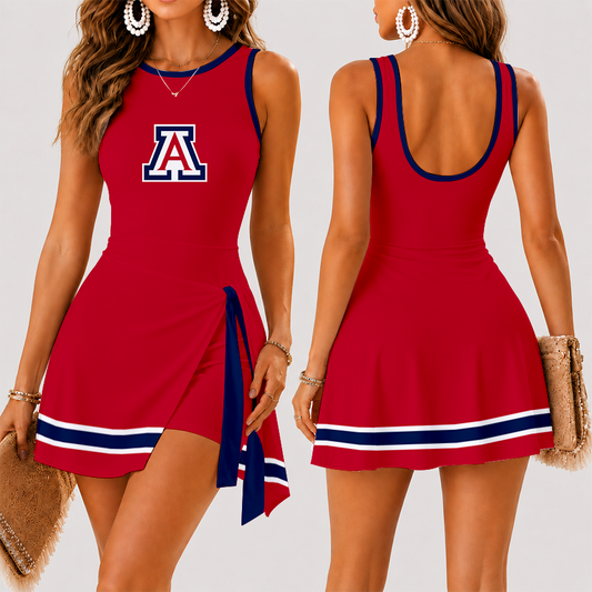 [FAN FAVORITE] NEW CUSTOMIZED NCAA MAM09 ARW ARIZONA WILDCATS WOMEN'S SUMMER SKORT DRESS