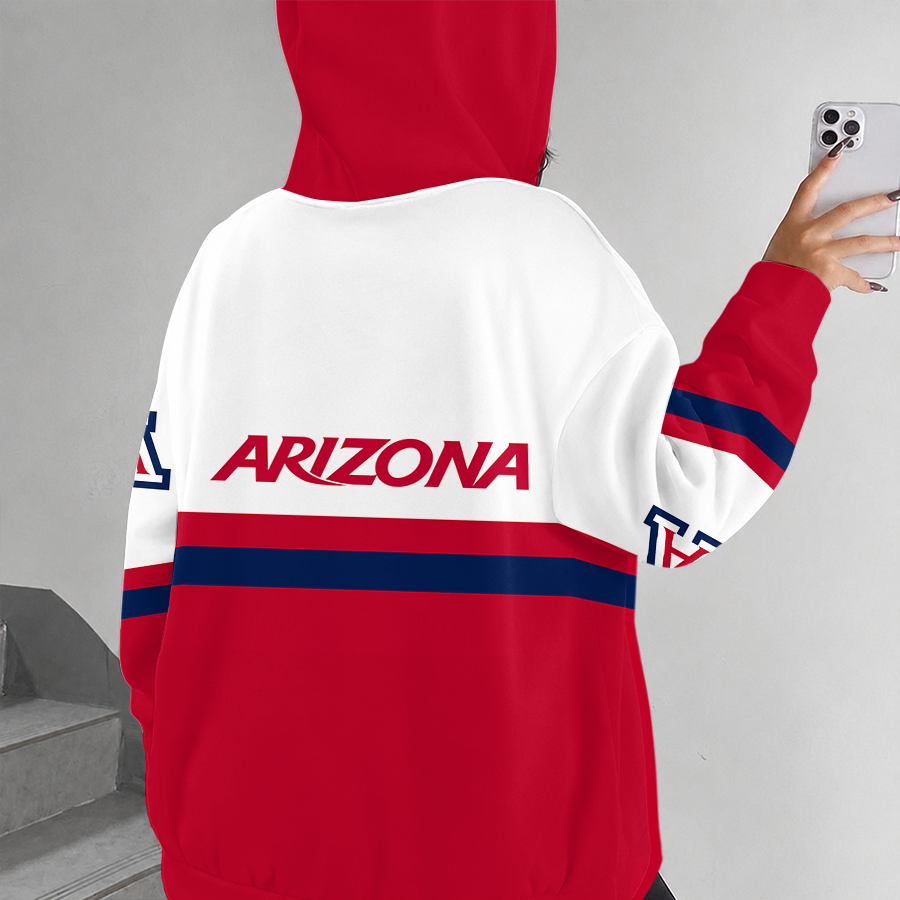 [FAN FAVORITE] NEW CUSTOMIZED NCAA MAM09 ARW ARIZONA WILDCATS STRAPPY ZIP HOODIE