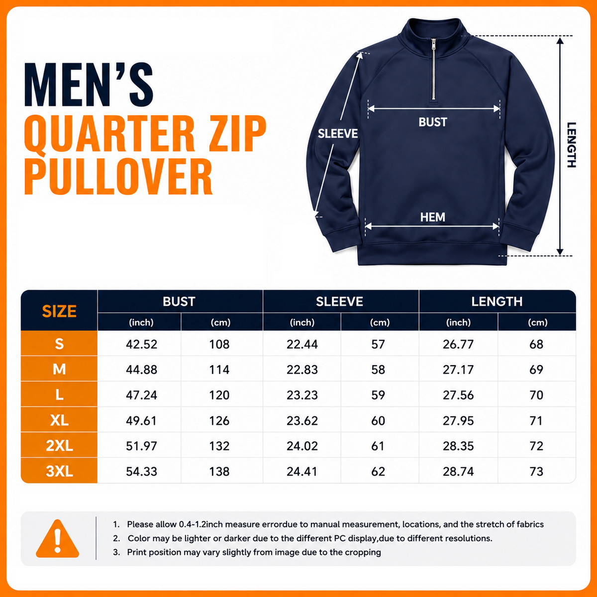 [SPECIAL OFFER] NEW CUSTOMIZED NFL16 CCB CINCINNATI BENGALS MEN'S MULTICOLOR QUARTER-ZIP PULLOVER