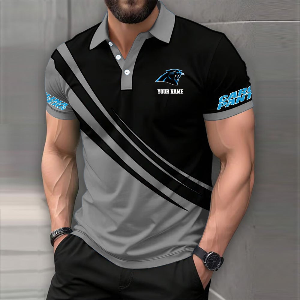 [SPECIAL OFFER] NEW CUSTOMIZED NFL23 CLP CAROLINA PANTHERS POLO SHIRT