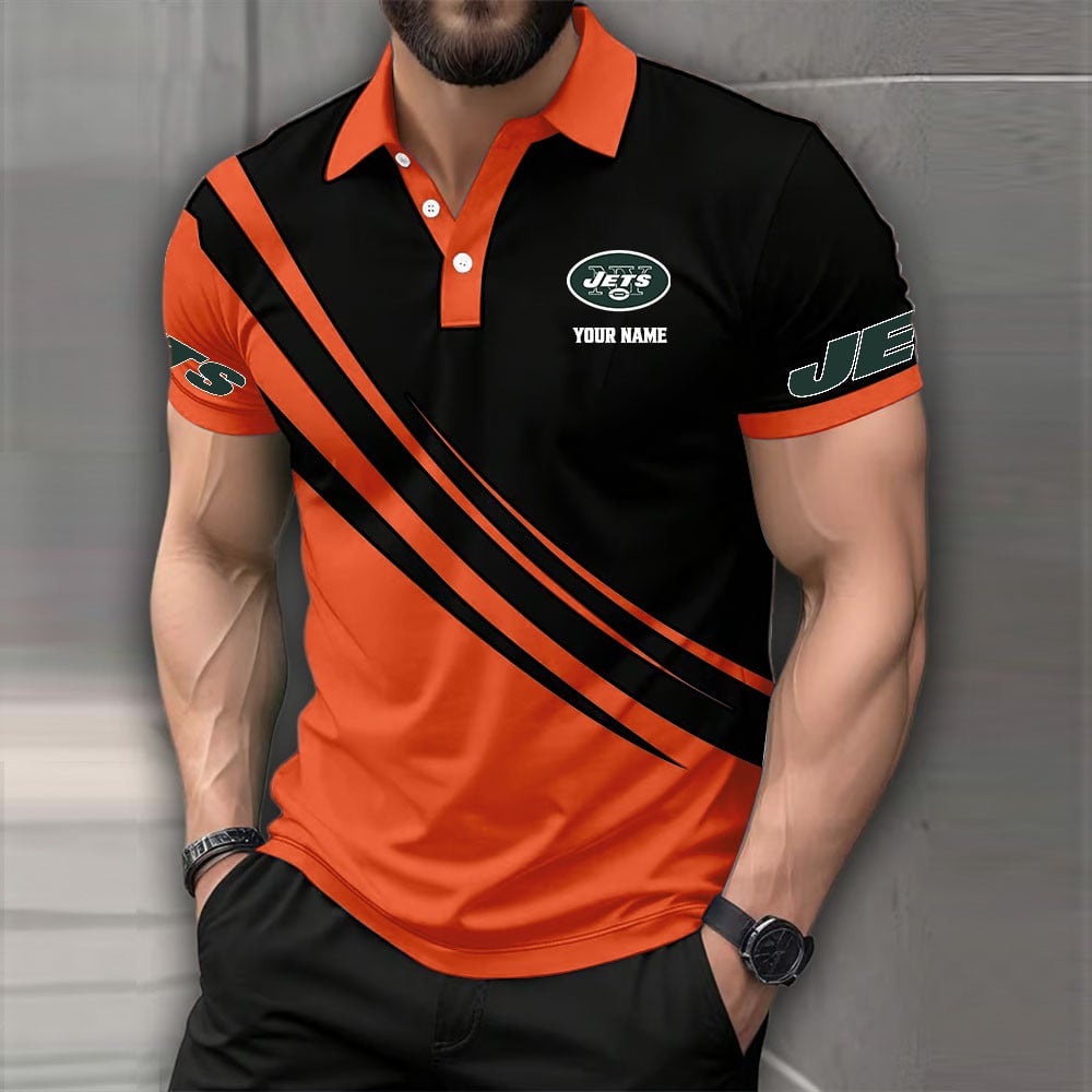 [SPECIAL OFFER] NEW CUSTOMIZED NFL25 NYJ NEW YORK JETS POLO SHIRT