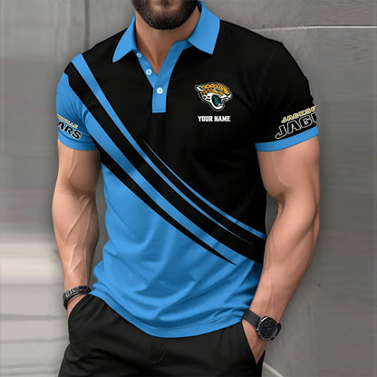 [SPECIAL OFFER] NEW CUSTOMIZED NFL30 JSJ JACKSONVILLE JAGUARS POLO SHIRT