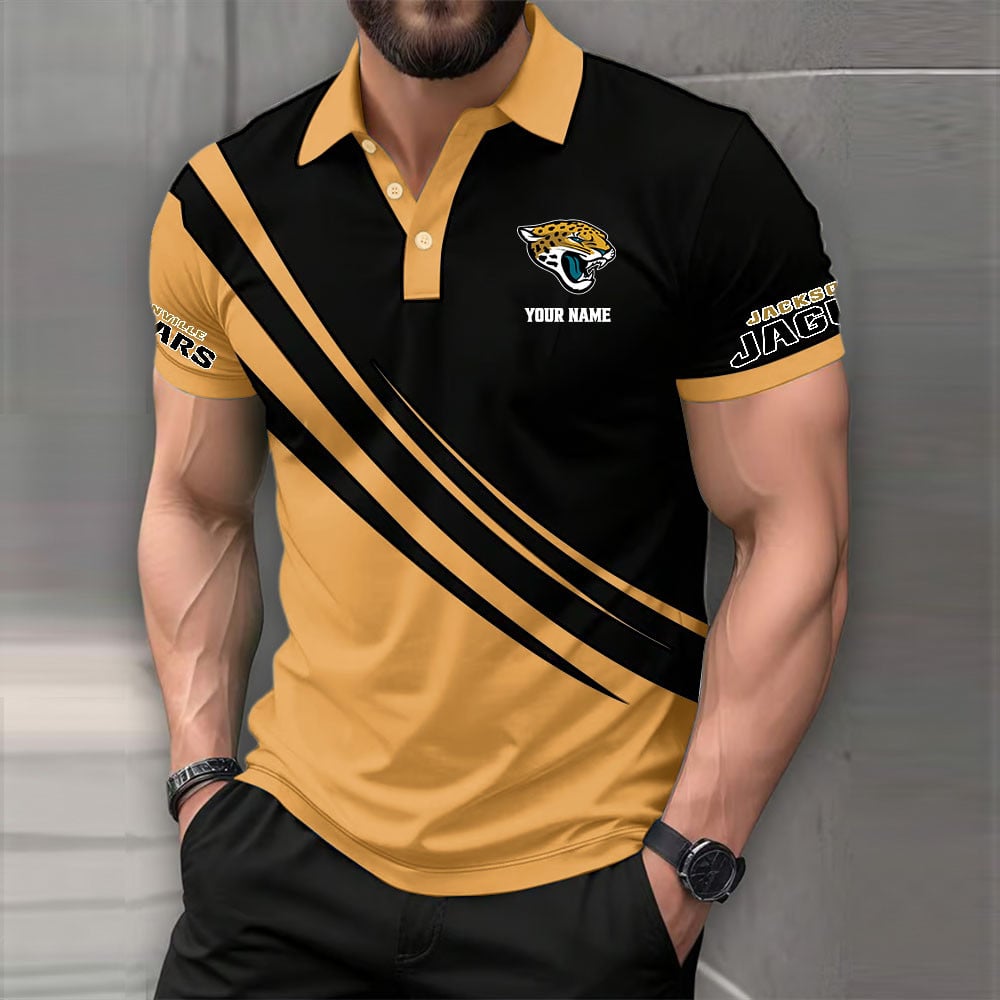 [SPECIAL OFFER] NEW CUSTOMIZED NFL30 JSJ JACKSONVILLE JAGUARS POLO SHIRT