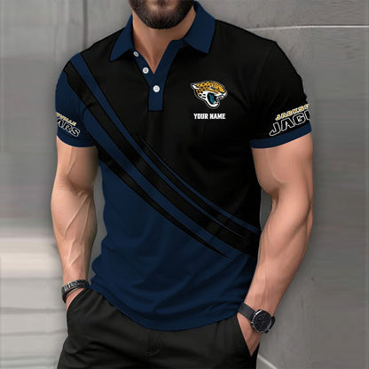 [SPECIAL OFFER] NEW CUSTOMIZED NFL30 JSJ JACKSONVILLE JAGUARS POLO SHIRT
