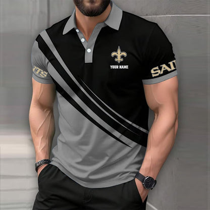 [SPECIAL OFFER] NEW CUSTOMIZED NFL24 NOS NEW ORLEANS SAINTS POLO SHIRT