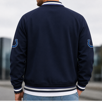[SPECIAL OFFER] NEW CUSTOMIZED NFL17 IDC INDIANAPOLIS COLTS MEN'S CASUAL JACKET