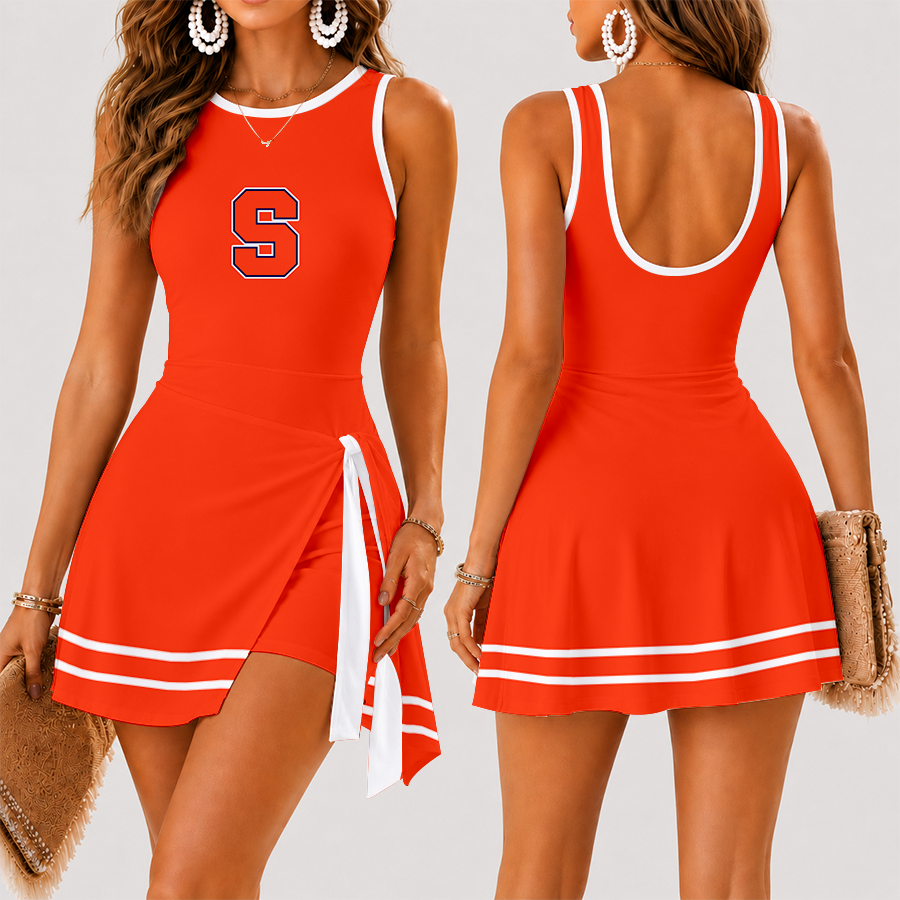 [FAN FAVORITE] NEW CUSTOMIZED NCAA MAM19 SYO SYRACUSE ORANGE WOMEN'S SUMMER SKORT DRESS