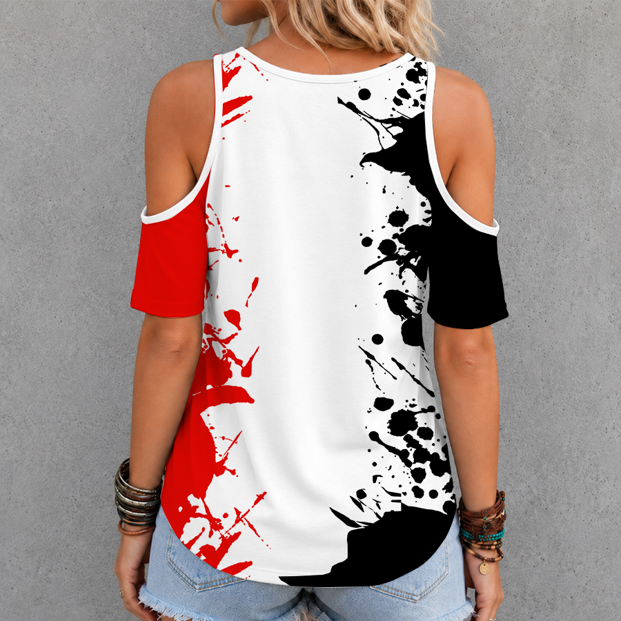 [FAN FAVORITE] NEW CUSTOMIZED NCAA CWS20 TRR TEXAS TECH RED RAIDERS CRISS CROSS V-NECK TOP
