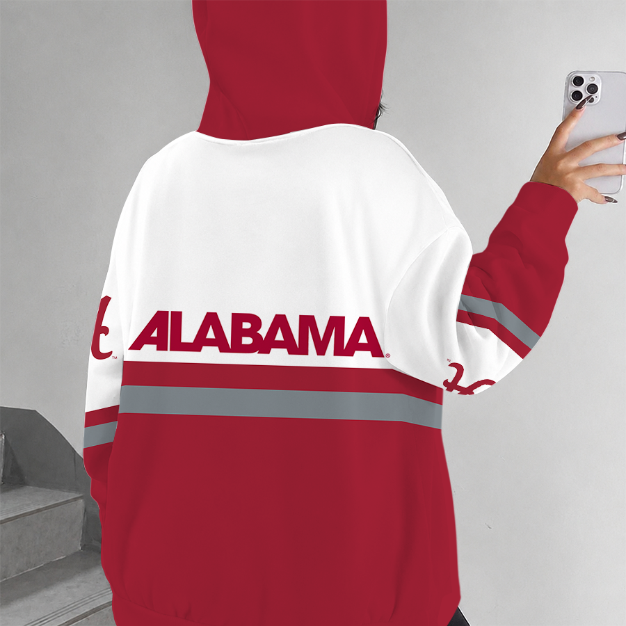 [FAN FAVORITE] NEW CUSTOMIZED NCAA CWS21 ABC ALABAMA CRIMSON TIDE ZIP HOODIE