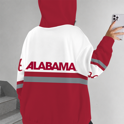 [FAN FAVORITE] NEW CUSTOMIZED NCAA CWS21 ABC ALABAMA CRIMSON TIDE ZIP HOODIE