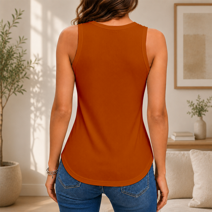 [FAN FAVORITE] NEW CUSTOMIZED NCAA FBS22 TXL TEXAS LONGHORNS WOMEN'S V-NECK TANK TOP