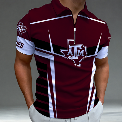 [FAN FAVORITE] NEW CUSTOMIZED NCAA CWS27 TAA TEXAS A&M AGGIES POLO SHIRT