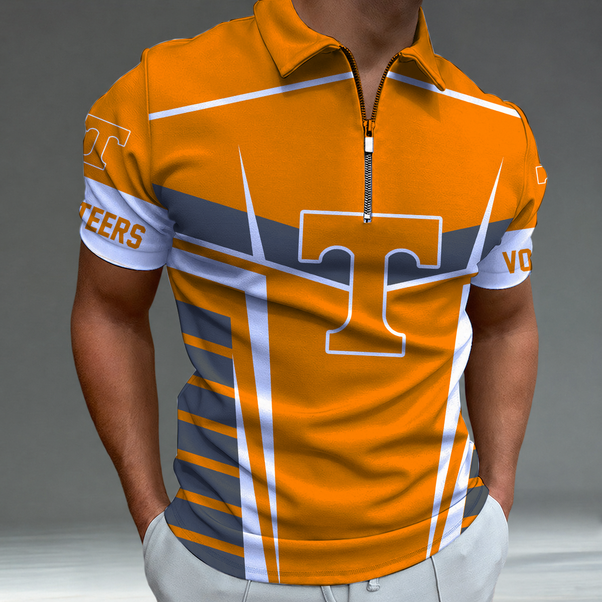 [FAN FAVORITE] NEW CUSTOMIZED NCAA MAM28 TNV TENNESSEE VOLUNTEERS STRAPPY POLO SHIRT