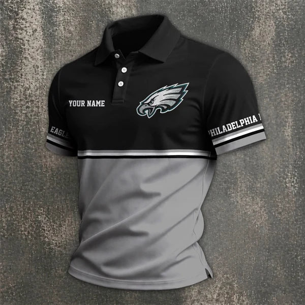 [SPECIAL OFFER] NEW CUSTOMIZED NFL02 PPE PHILADELPHIA EAGLES POLO SHIRT