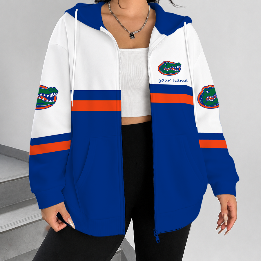 [FAN FAVORITE] NEW CUSTOMIZED NCAA FBS30 FLG FLORIDA GATORS ZIP HOODIE