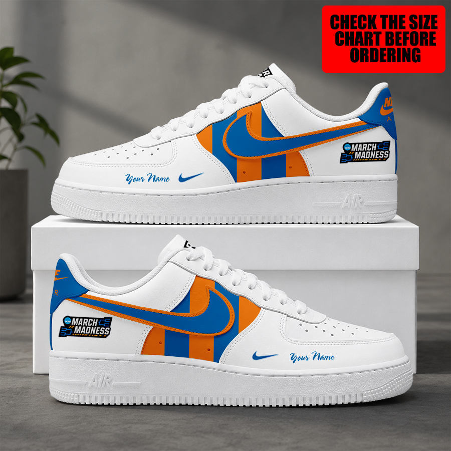 [FAN FAVORITE] NEW CUSTOMIZED NCAA MAM31 MAM MARCH MADNESS STRAPPY AF1 SHOES