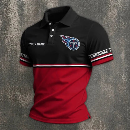 [SPECIAL OFFER] NEW CUSTOMIZED NFL31 TST TENNESSEE TITANS POLO SHIRT