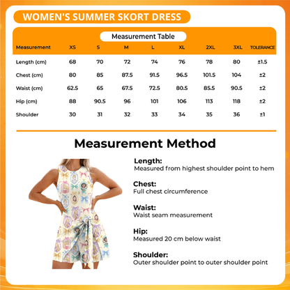 [FAN FAVORITE] NEW CUSTOMIZED NCAA FBS13 ABT AUBURN TIGERS WOMEN'S SUMMER SKORT DRESS